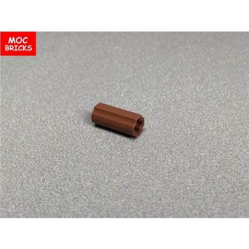 100pcs/lot MOC Bricks DIY Technic, Axle Connector 2L Ridged Undetermined Type fit with 6538 Building Blocks Accessories kid gift