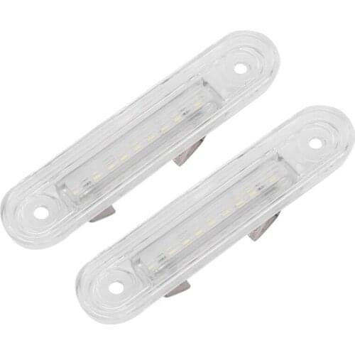 Novel-Canbus White Rear Led License Plate Lights Lamp for Benz E-Class W124 W201 C-Class W202 1984-1991