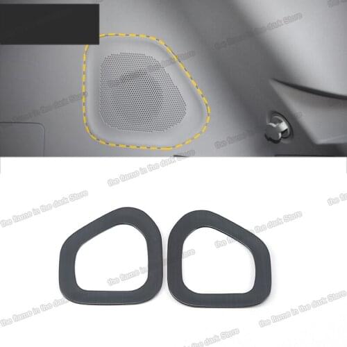 Lsrtw2017 for Chery Tiggo 8 Car Rear Door Sound Speaker Frame Trims Interior Accessories 2018 2019 2020 Auto Sticker audio