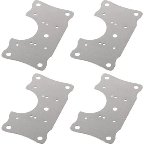 517A Cabinet Hinge Repair Plate Kit Stainless Steel Hinge Repair Plate Hinge Tools with Mounting Screws for Cabinet Drawer