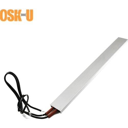 24V PTC Heater Element Thermostat 200x21x5mm PTC Electric Heater Plate 70/110/200C Heating Element for Hair Crimping Iron