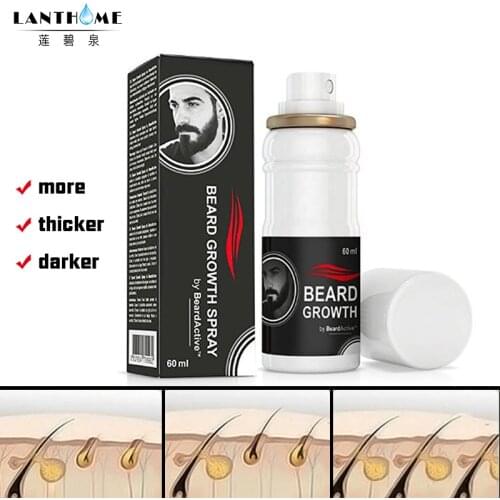 Organic Beard Oil Men Beard Mustache Glow Stimulator Fast Nutrition Growth Spray Beard Essence Serum Beard Wax Facial Hair Grow