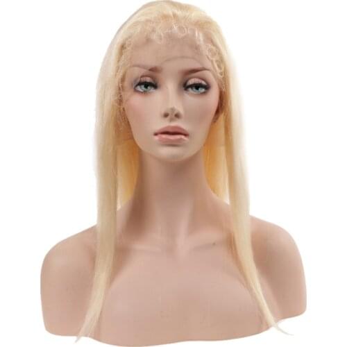 TD Blonde 613 color Full Lace Wigs 150% Density Silky Straight Human Hair Wig High Ratio 12”-24" Remy Pre pluck Swiss Lace Wig