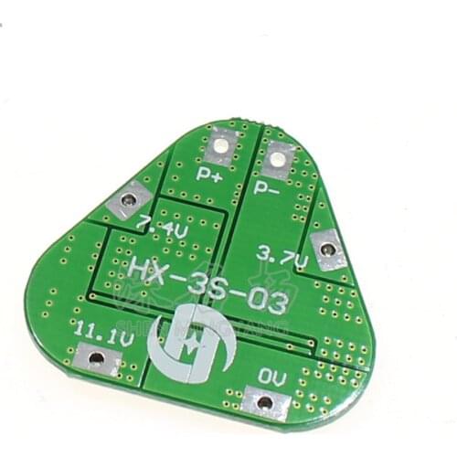 Bms 3S 4A 10.8V 12.6V 18650 Li-ion Lithium Battery Charge Protection Board Power Bank Cell PCB Balancer Equalizer for Motor