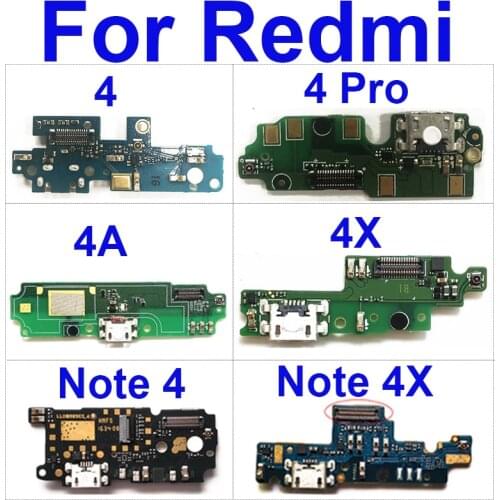 Usb Charging Port Board For Xiaomi Redmi Note 4 4A 4X Pro Charge Charger Usb Plug Flex Ribbon Cable Replacement Repair Parts