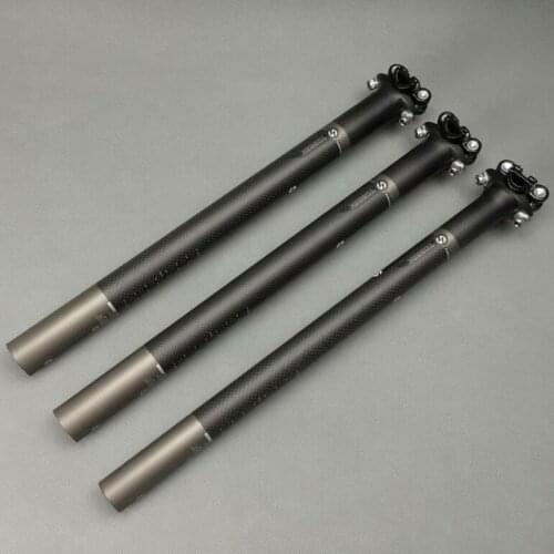 TOSEEK 3K Matte MTB Seatpost Full Carbon Fiber Road Mountain Bicycle Seatpost Ultralight Seat Tube Bicycle Parts