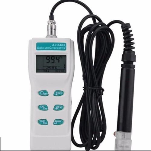 AZ8403 Dissolved Oxygen Portable Freshwater Sea Water Tester Aquatic Fish Pond Culture Analyzer