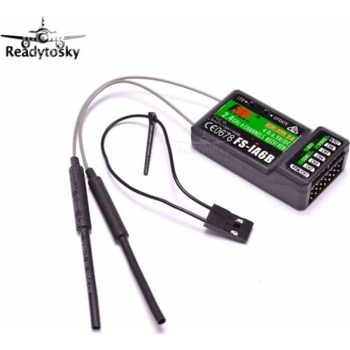 Newest Flysky 2.4G 6CH FS-iA6B iA6B Receiver PPM Output With iBus Port Compatible with FS-i4 FS-i6 FS-i10 FS-GT2E FS-GT2G