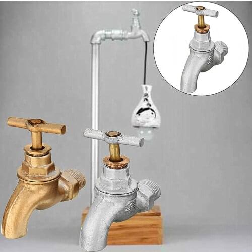 Industrial Vintage Water Tap Valve Table Desk Light Switch for Plumbing Lamp