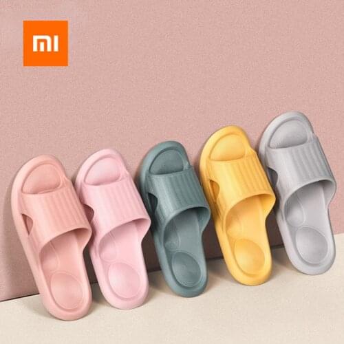 Xiaomi Thick Platform Slippers Summer Beach Eva Soft Sole Slide Sandals Leisure Men Women Couple Indoor Bathroom Anti-slip Shoes
