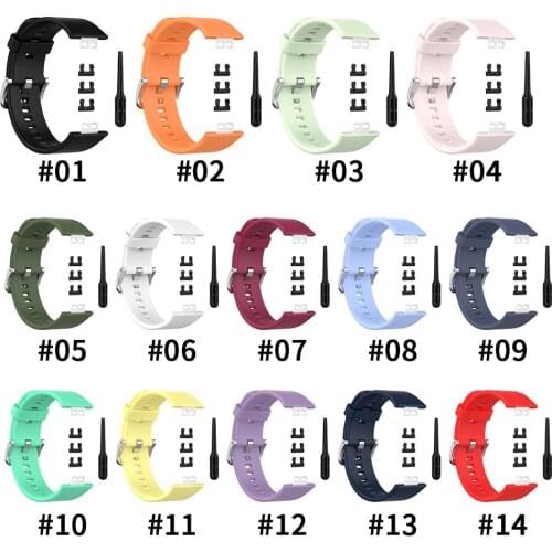 For Huawei Watch Fit Silicone Replacement Strap Wristband Watch Band For Huawei Fit TIA-B09/TIA-B19 Sport Wrist strap bracelet