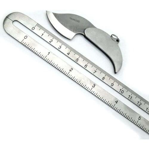 Cute Mini Fold Leaf Knife Stainless Steel Knife Outdoor Camp Survive Kit Portable Key Chain Pendant Tool Pocket Creative Tool