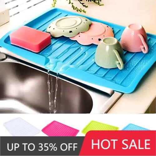 Drainer Rack Kitchen Silicone Dish Drainer Tray Large Sink Drying Rack Drying Rack for Dishes Tableware Kichen Organizer
