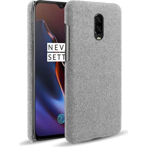 Cloth Cases For One plus 6 T Case Slim Retro Cloth Hard Phone Cover For Oneplus 6T 6 Oneplus6 Capa For One Plus 6 6T Six 1+6 6T