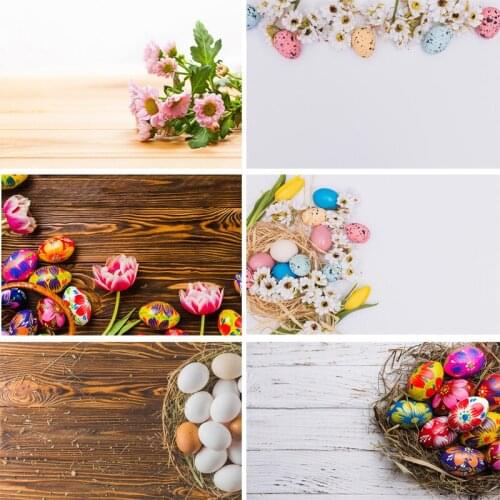 SHENGYONGBAO Vinyl Custom Photography Backdrops Prop scenery+ Flower and Wooden Planks Photography Background 190117SK-0008