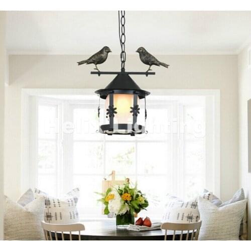 Nordic Vintage Pendant Lights Northern Europe Decora Industrial Bird Lightings For Cafe & Bar Retro Edison Loft Pendant Lamps