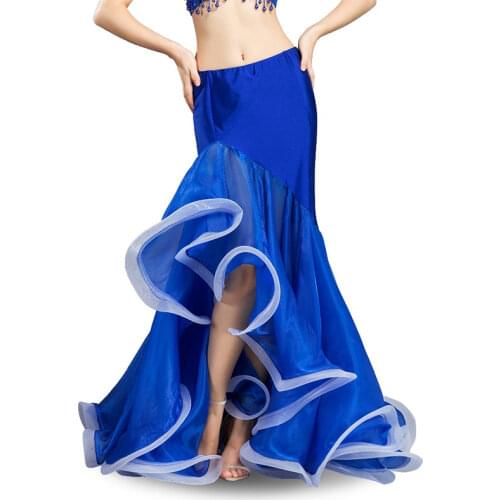 Sexy mermaid skirt Belly Dance Skirt Belly dance costume Lotus leaf Dancing skirt Belly dancing dress for Women Maxi Long Skirt
