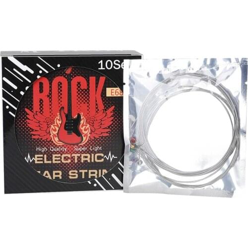 10 Sets Electric Guitar Strings Acoustic Nickel Plated Guitar Strings 1-6r For Guitar Accessories