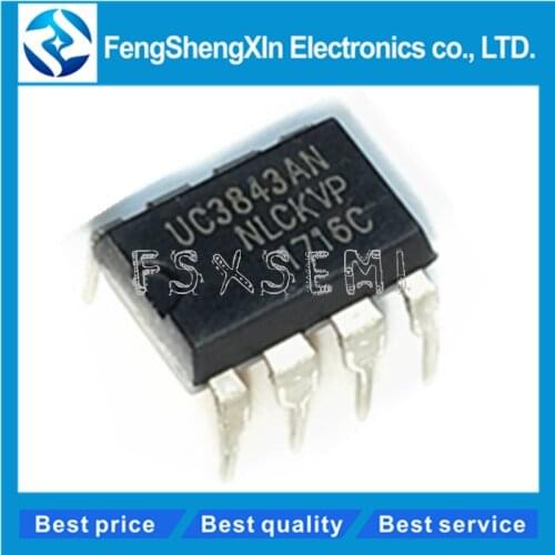 100pcs/lot New UC3843AN UC3843A UC3843 Current Mode PWM Controller IC DIP-8
