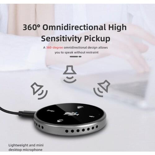 1XCB Portable USB Microphone for Computer/Laptop Conference Omni-direction Pickup Speakerphone