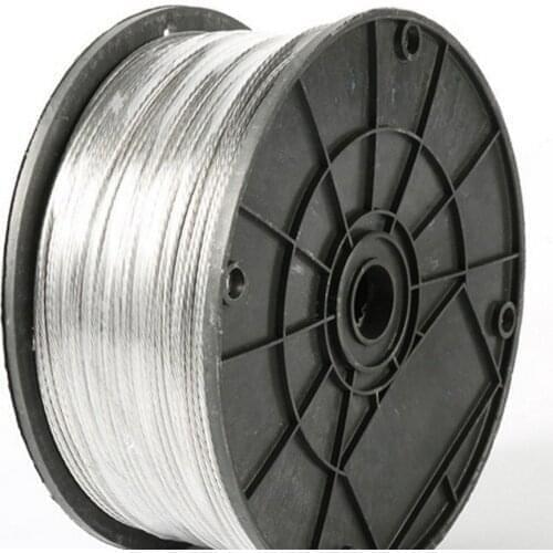 2.0mm 100m Electric Fence Wire Many 1.8 Strands Aluminum Magnesium Alloy Wire for Electronic Fence High Voltage Pulse Power Line