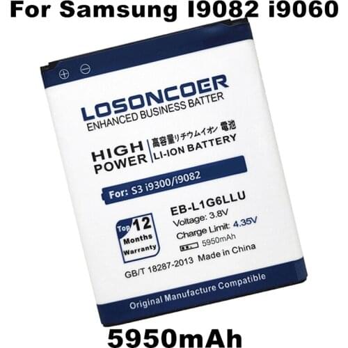 5950mAh EB535163LU For Samsung Galaxy Grand DUOS I9082 I9080 I879 I9118 I9060 I9128 I9128i/E i9168 Neo+E270,E270K/L/S Battery