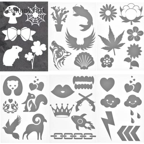 Chzimade A5 Cloud Heart Laser Reflective Tape Clothing Sticker Vinyl Sheet Iron On Fabric Garment Diy Sewing Materials