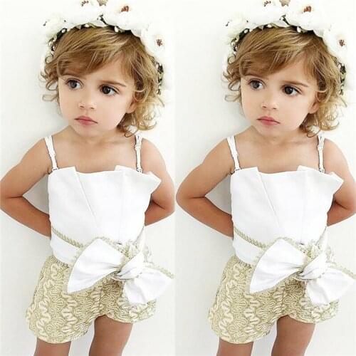 1-4T Toddler Infant Kids Baby Girl Cute Clothes Lace Sling Bow Rompers Elegant Cute Lovely Sweet Princess body Outfits Summer