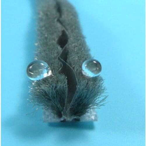 Felt Draught Excluder Wool Pile Weatherstrip Sliding Window Door Brush Seal +PVC Waterproof Bristles 6mm odd Gray Black