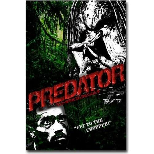 The Predator Hot Movie 12 Silk Fabric Wall Poster Art Decor Sticker Bright