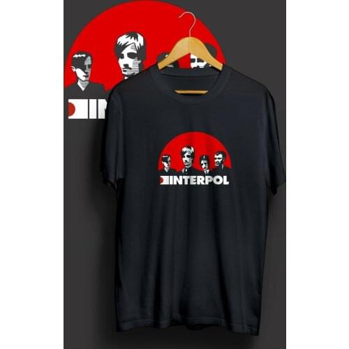 Best Casual Tshirt Interpol Band For Fans Style Man USA Size XS-2XL Gildan