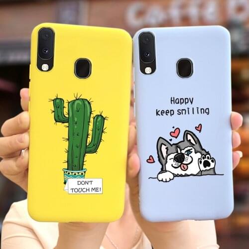 Cute Cartoon Cat For Samsung Galaxy A20e Case SM-A202F New Fashion Soft Slim Phone Cases For Samsung A20e A202F Back Cover 5.8