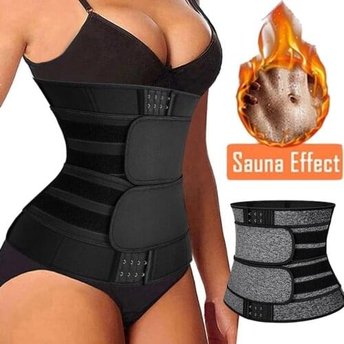 Shapewear Neoprene Sauna Waist Trainer Corset Sweat Belt Women Weight Loss Compression Trimmer Workout Fitness Fajas Colombiana