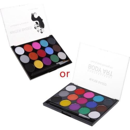 2021 New 15 Colors Body Paint Makeup Facial Painting Water Ink Oil Graffiti With Brush