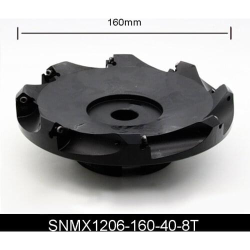 OYYU SNMX 1206 SNMX1206-160-40-8T 45 degree Face Milling Cutter Head Carbide Insert CNC Double-sided High Precision End Mill