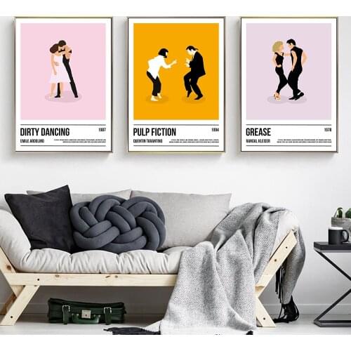 Dirty Dancing Gift for Her Poster Ballet Unicorn Art Canvas Painting Power Wall Pictures For Children Dancing Girl Room Decor