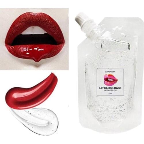 DIY Clear Lip Gloss Base Oil DIY Moisturizing Lipstick Material Base Gel for Lip Gloss Base Handmade Liquid Lipstick Makeup