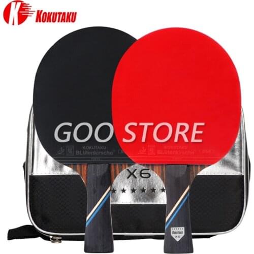 KOKUTAKU Racket 4/5/6 Star Carbon Table Tennis Racket ITTF Professional KOKUTAKU Ping Pong Bat Paddle