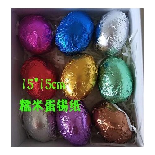 Retail 300Pcs/Lot 15*15cm 5.9"x5.9" Multi Colored Foil Wrapper For Chocolates Candy Sweet Paper Square Colorful Tin Foil