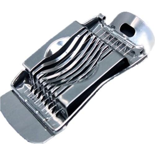Silver Color Easy to Use and Clean Stainless Steel Boiled Egg Slicer Section Cutter Mushroom Tomato Cutter Kitchen Novelty Tool