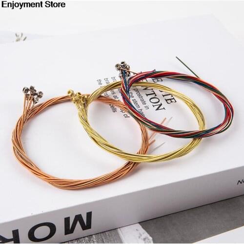 Rainbow Colorful Guitar Strings For Acoustic Folk Guitar Classic Guitar Multi Color