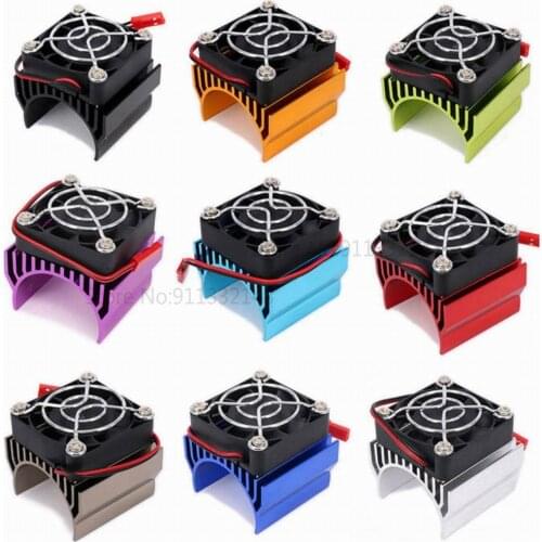 540/550/3650 Motor Heat Sink Cooler Heat Fin 36mm Diameter Radiator/Cooler 4010 DC 5V Cooling Fan for RC Model Car