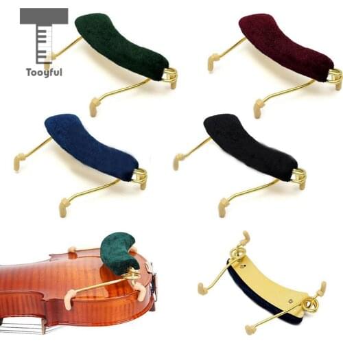 Tooyful Professional Metal Acoustic Guitar Shoulder Rest for 1/2 Violin Spring Shoulder Musical Violin Chin Rest Tools 4 Colors