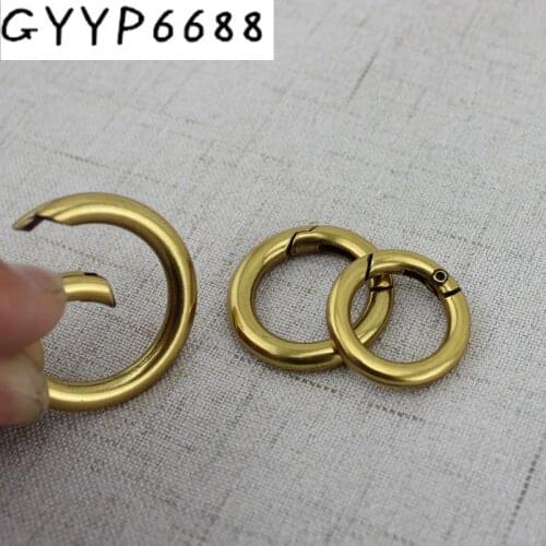 10pcs Snap Spring O Rings bag hook Snap Clasp Clip Trigger Keyring Buckle Openable Keyring Leather bags accessories