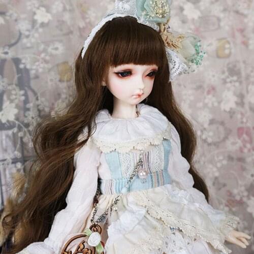2020 New Fashion Style 1/3 1/4 1/6 1/8 Bjd SD Wig Wavy Hair High Temperature Wire BJD Wig For BJD Doll Many Colors