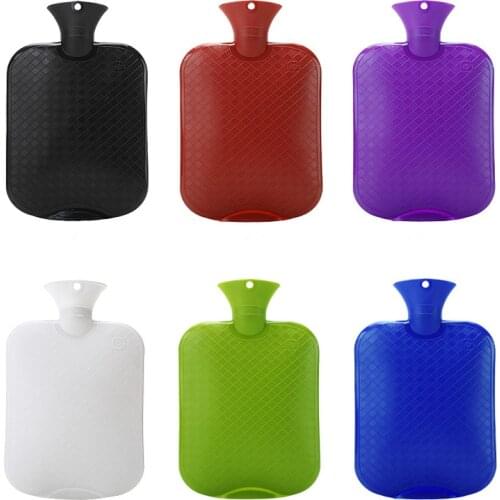 2l PVC rubber hot water bottle bag warm hands free shipping classical design