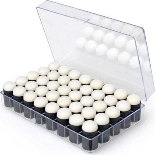 40Pcs Finger Sponge Dauber Painting Ink Pad Stamping Brush Craft Case Art Tools With Box Office School Darwing Diy Craft