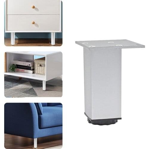 50/60/80/100mm Furniture Table Legs Aluminum Alloy Sofa Support Foot Cupboard Cabinet Feet Stool Chair Legs Metal Hardware