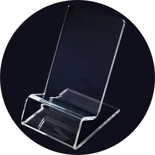 Acrylic Business Card Rack Business Card Clip Display Office Supplies Bracket Stationery Z0O2