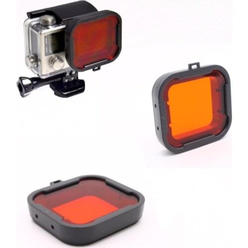 Gopro Accessories Dive Filter Orange Underwater Diving Lens Filtro for GoPro Hero 3+ /4
